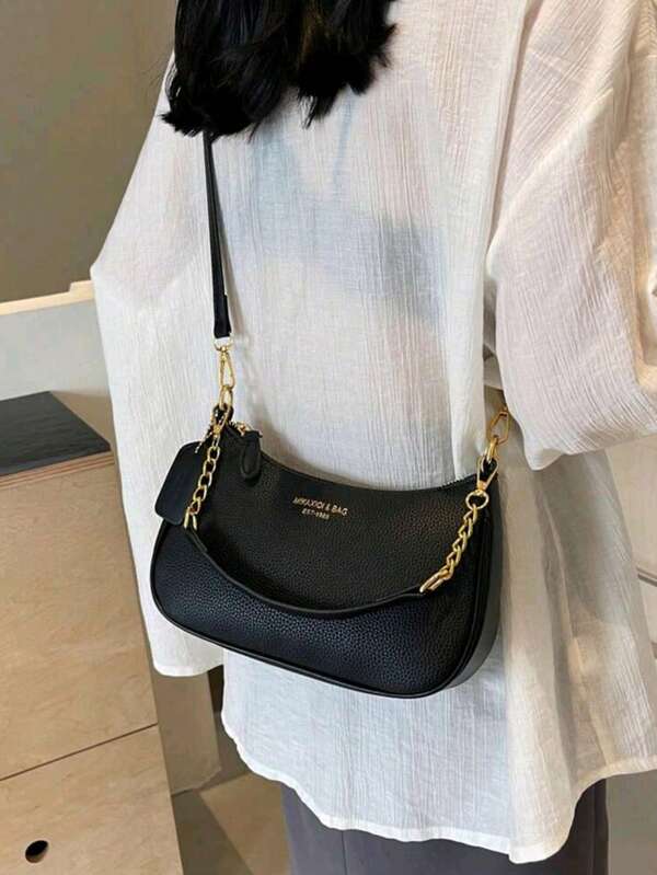 حقيبة كتف أنيقة من الجلد الصناعي المقاوم للماء — تصميم عملي مناسب للعمل، التسوّق والسفر