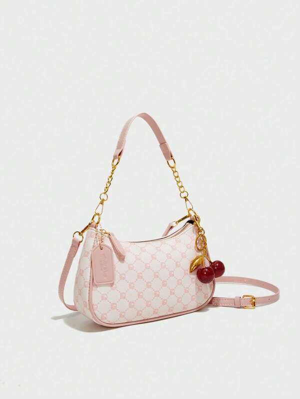 حقيبة كتف أنيقة من الجلد الصناعي المقاوم للماء — تصميم عملي مناسب للعمل، التسوّق والسفر